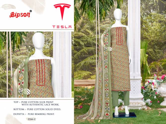 Tesla 2166 By Bipson Cotton Dress Material Catalog
